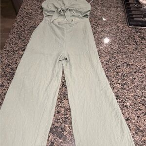 Chic Light Green Jumpsuit